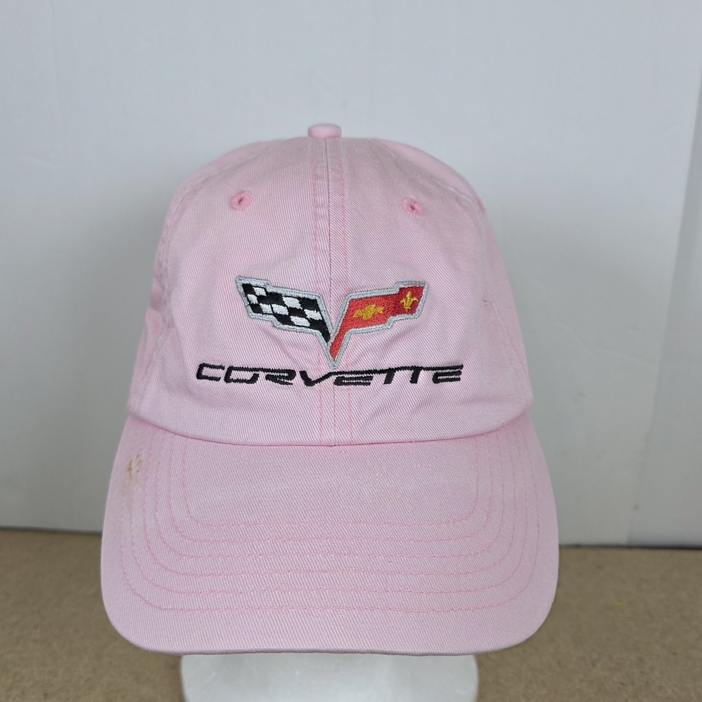 Corvette Pink Ribbon Breast Cancer Awareness‎ Ball Cap Hat Adjustable car